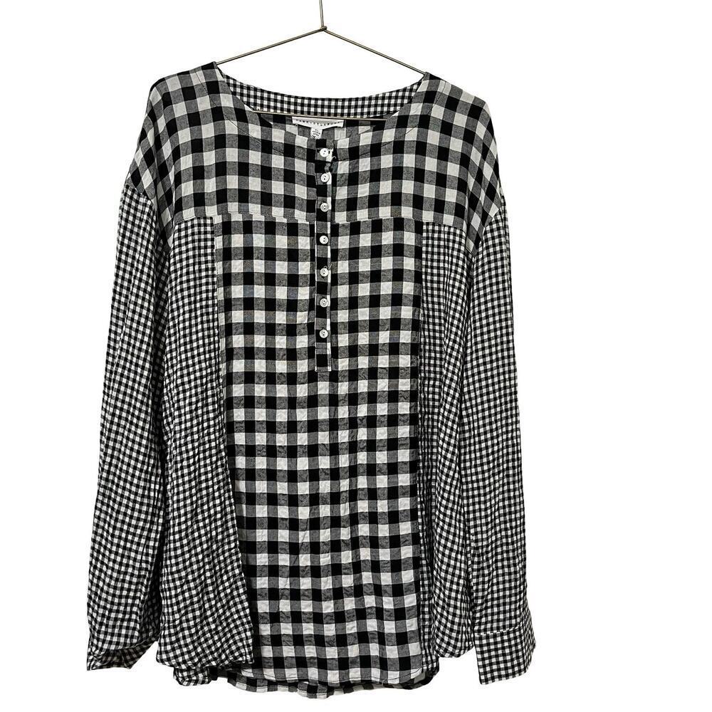Jane & Delancey Gingham Checked Top Size XL Retro 50S Style Cottagecore NWT